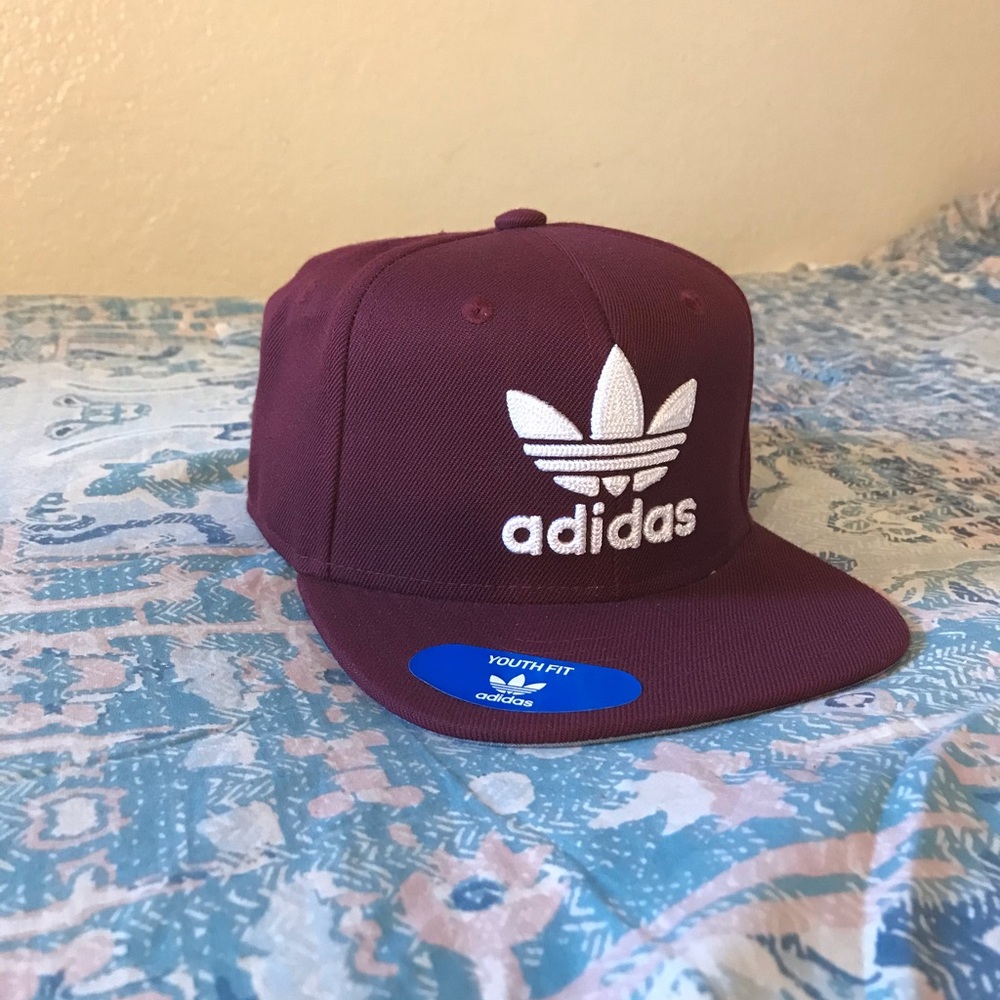 Burgundy Addidas Hat